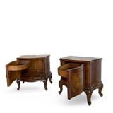 Paire de tables de chevet italiennes du milieu du XXe siècle