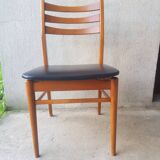 Teak and skai chair
