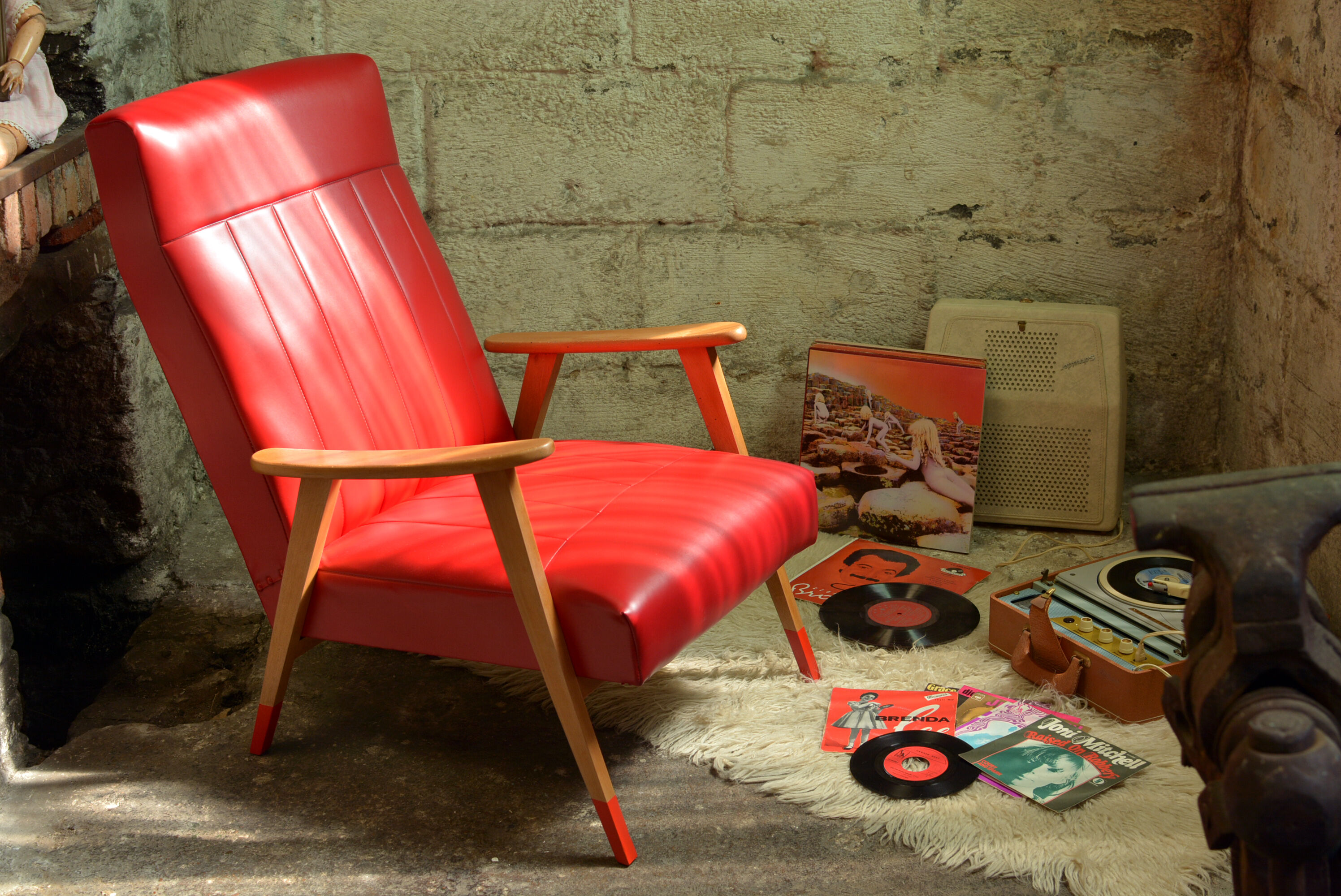 Fauteuil scandinave vintage
