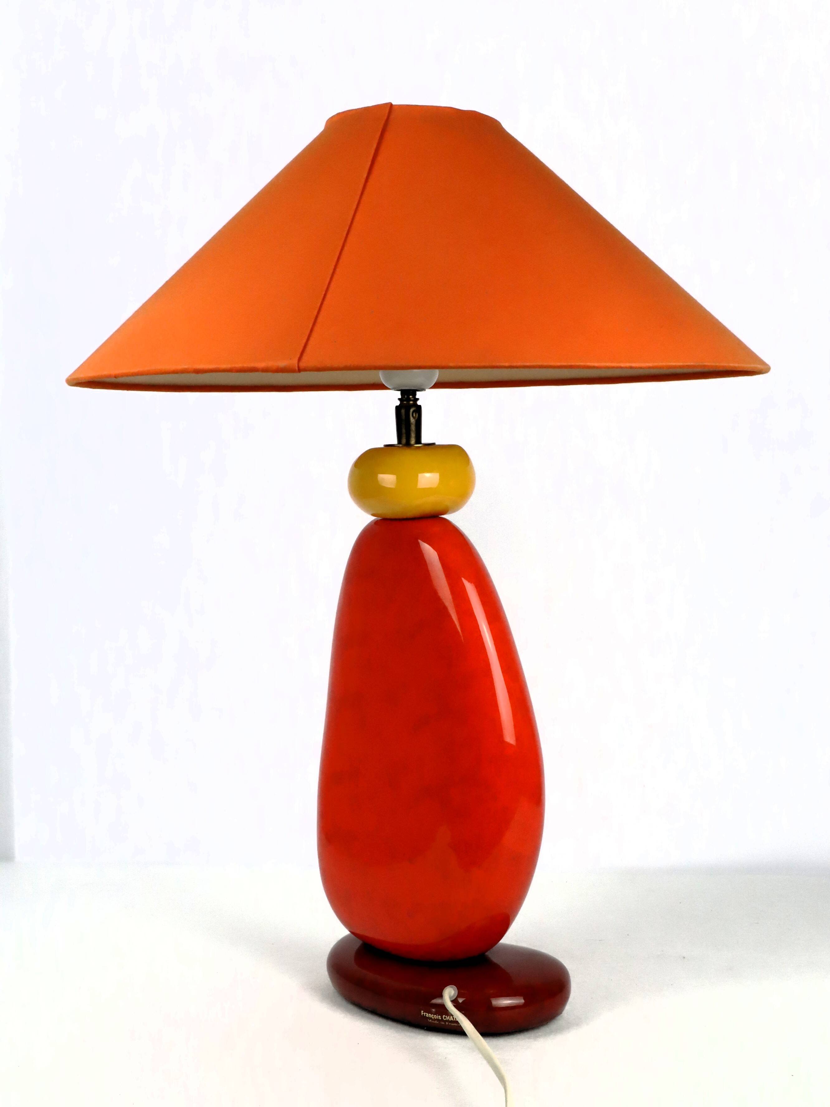 Pebble lamp by François Chatain 1980
