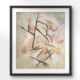 Old painting 1972 abstract creation