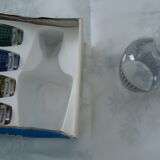 Vintage crystal arque liqueur service