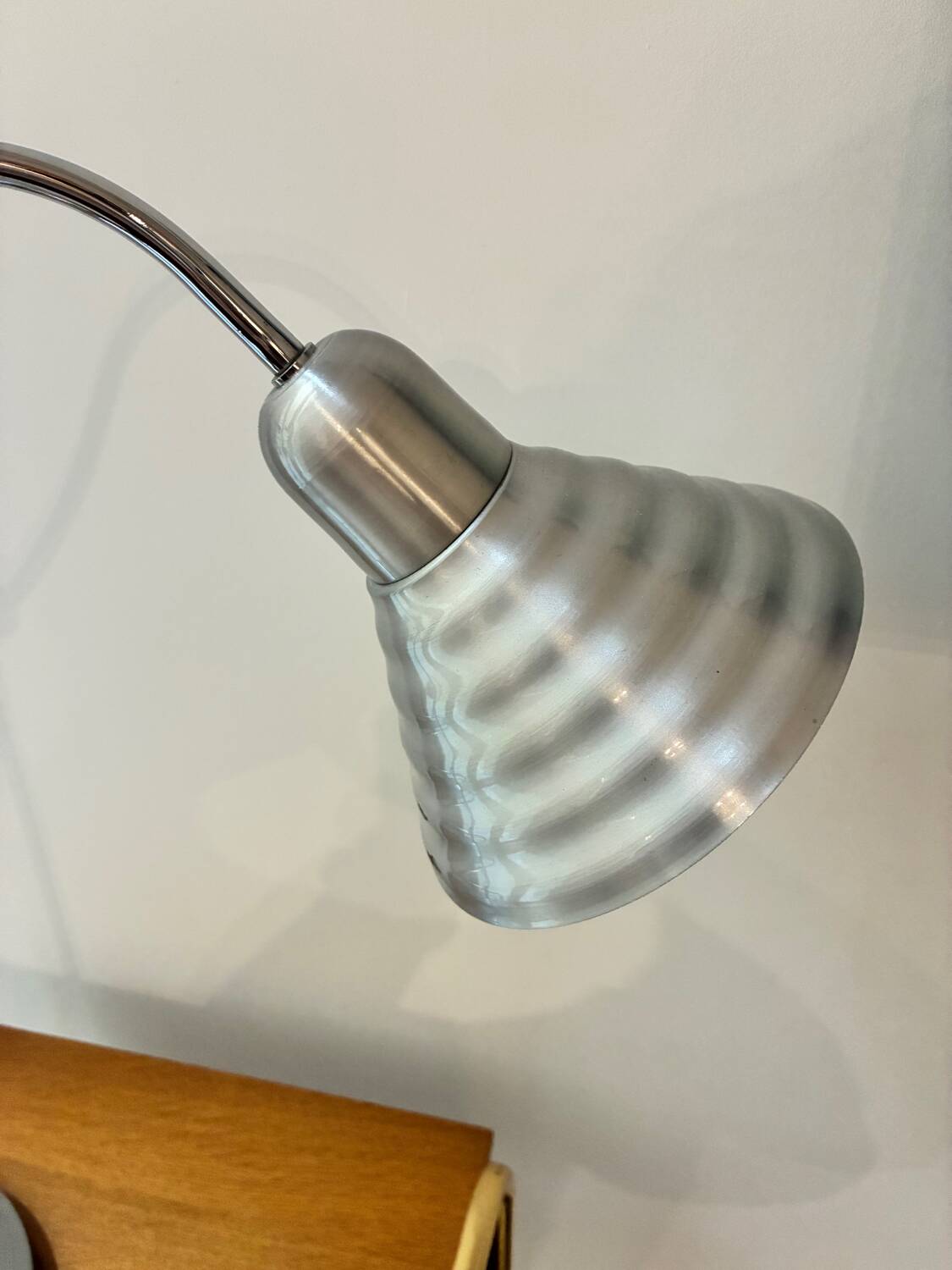 Large vintage Aluminor steel lamp