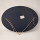 Vintage bevelled oval mirror – scalloped edge