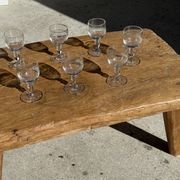 Set of 5 mini liqueur glasses on a stem H10 D8