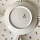 Cream and gold Limoges porcelain dessert plates