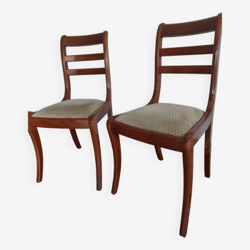 Paire de chaises style Louis Philippe