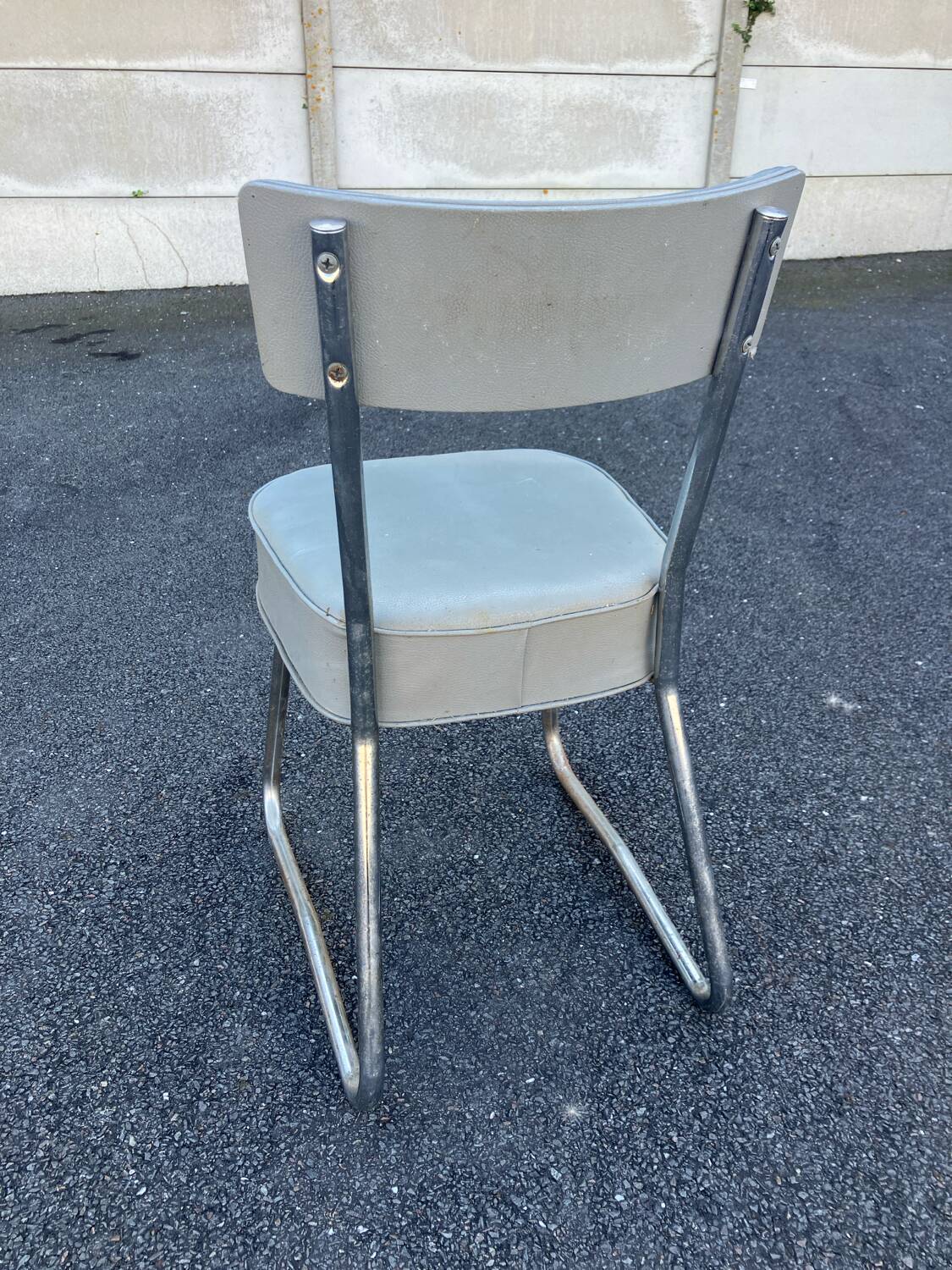 Vintage Pullman Sky Chair Industrial Grey
