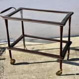Table desserte à roulettes moderniste vintage 1960