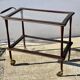 Vintage 1960s modernist serving table on wheels