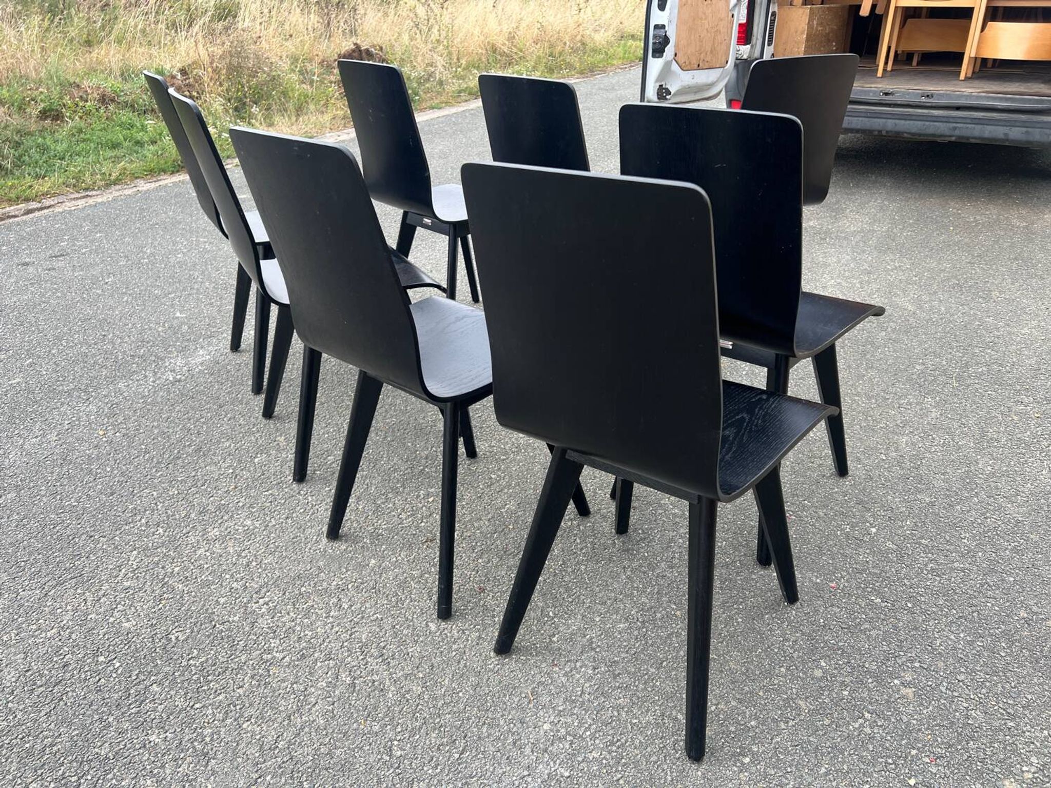 Set of 8 Scandinavian chairs
