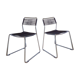 Pair of scoubidou vintage shredded chairs