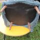 Pair of blue velvet toad armchairs