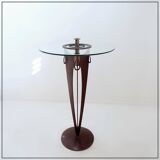 Vincent wegnez sculptural bronze and glass console table - belgium 20th