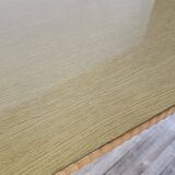 Table à manger des années 1950 en érable avec bord travaillé