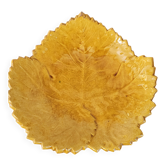 Glazed ceramic bowl amber — Atelier Cérenne, Vallauris (1950s)