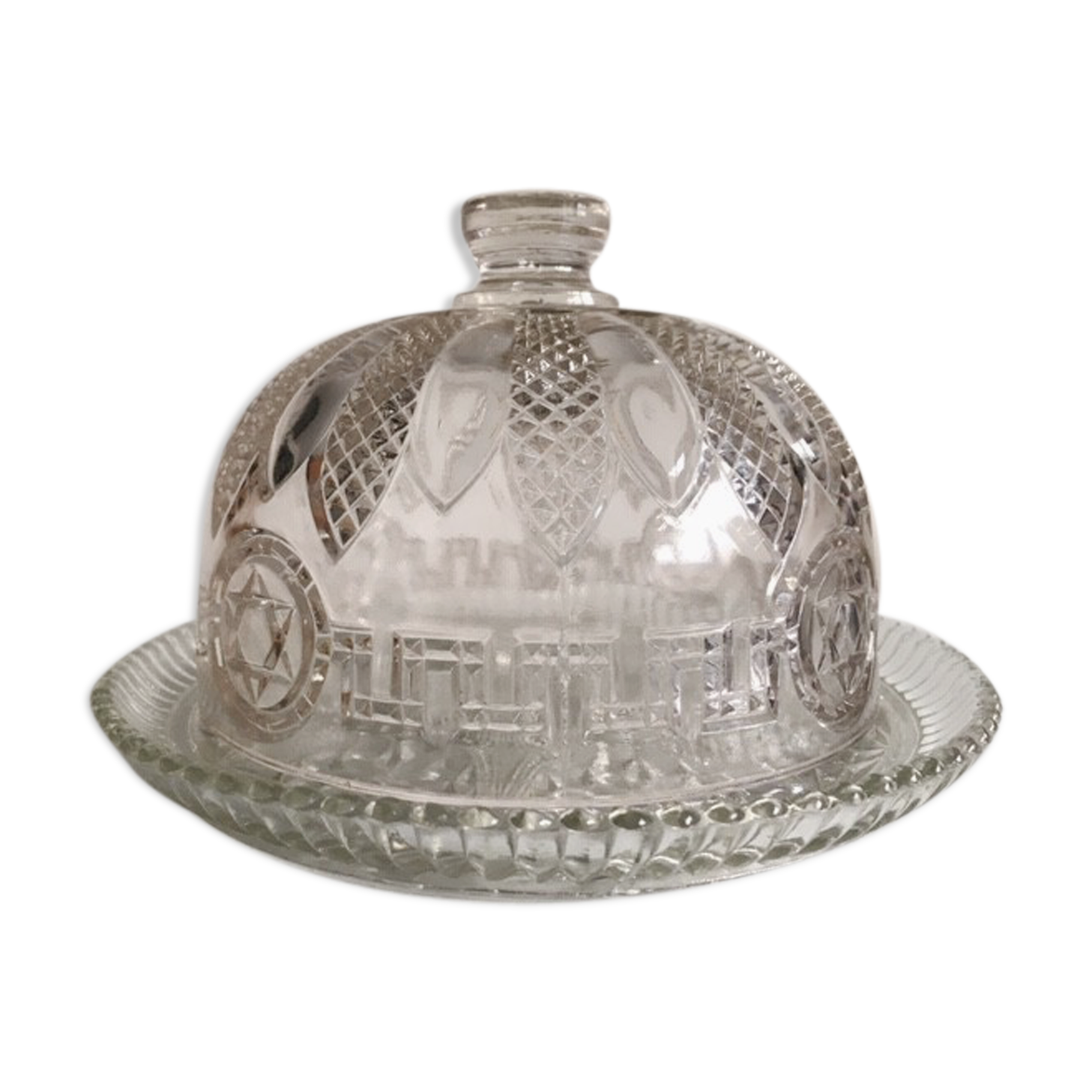 Cloche en verre Art déco