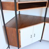 Bibliothèque d’angle modulable vintage 1950s