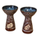 Pair of ceramic candlesticks Paris-Nice 1971