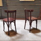 Pair of Baumann bistro chairs. Distribution Henri Julien Oblinghem