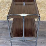 60s 70s serving trolley dinette side table space age brown design