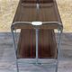 60s 70s serving trolley dinette side table space age brown design