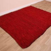 Red Vintage Moroccan Rug 180 x 230 cm, Berber Wool Rug, Handmade Boho Rug