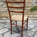 Italian chair in rope and wood
