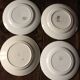 Set of 6 mismatched Art Deco red green yellow dinner plates Digoin