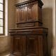 Cabinet buffet with two bodies in moulded walnut – Louis XIII period