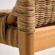 Oak and rattan chair, set of 4