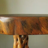 Table low trunk with feet/legs roots
