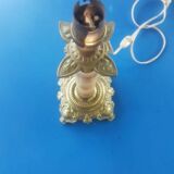 50s and 60s marble and brass lamp