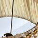 Solid brass lamp and antique lampshade