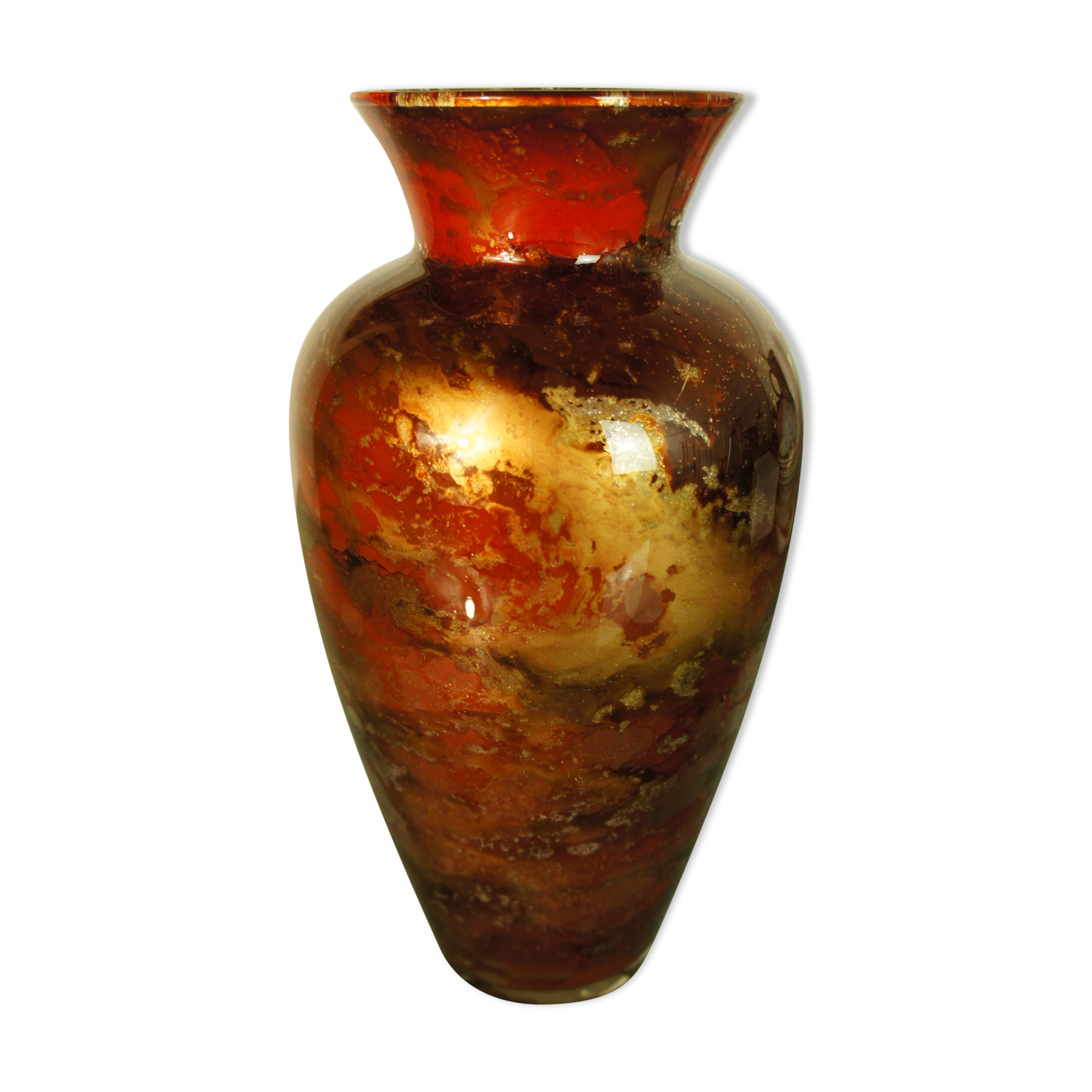 Vase "Laque Line made in France" at the end of the 80s