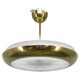 Josef Hurka Art Deco UFO Chandelier, Czechoslovakia 1930s
