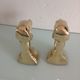 Pair of greenhouse books Greyhound brass heads 60/70