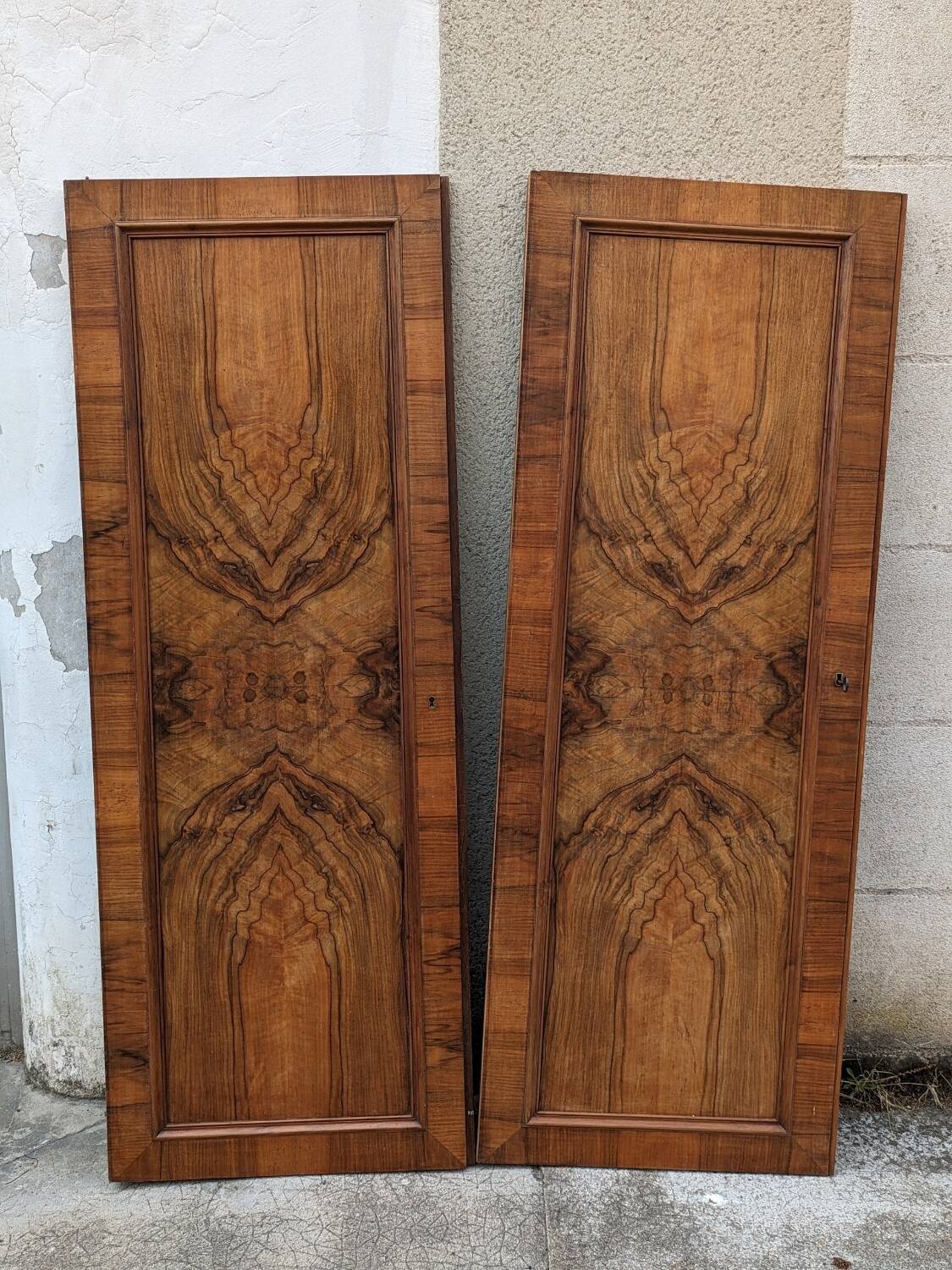 Pair of old cabinet doors
