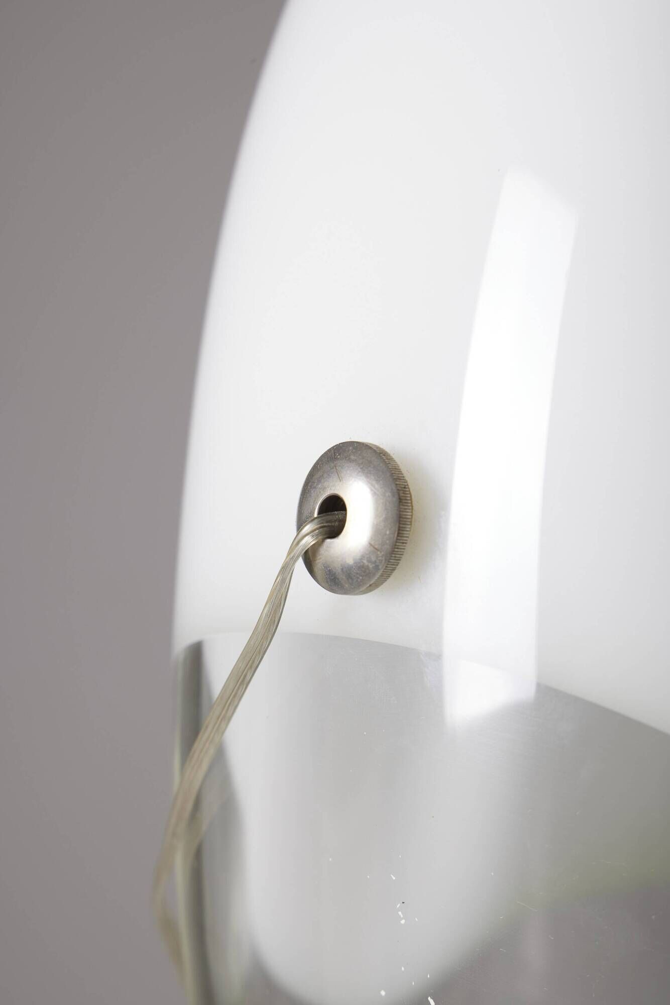 Pair of nessa lamps in murano glass, gino vistosi, 1970s