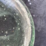 Olive or pickle jar in Biot bubble glass, hand-blown