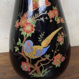 Japanese Asian vase XX black ceramic