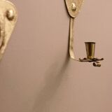 Pair Of Mid Century Swedish Brass Sconces