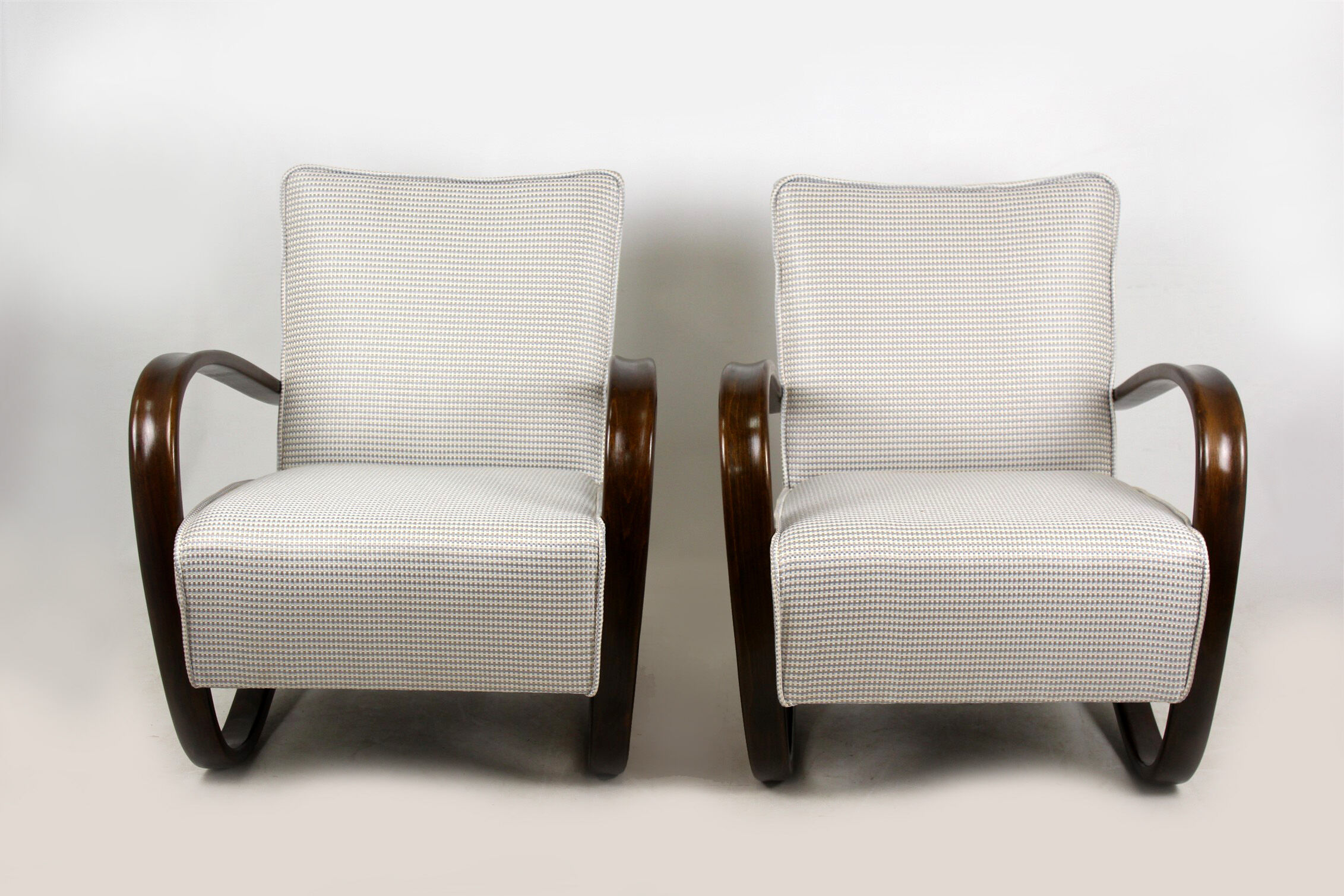Set of 2 H - 269 armchairs by Jindrich Halabala, 1930s