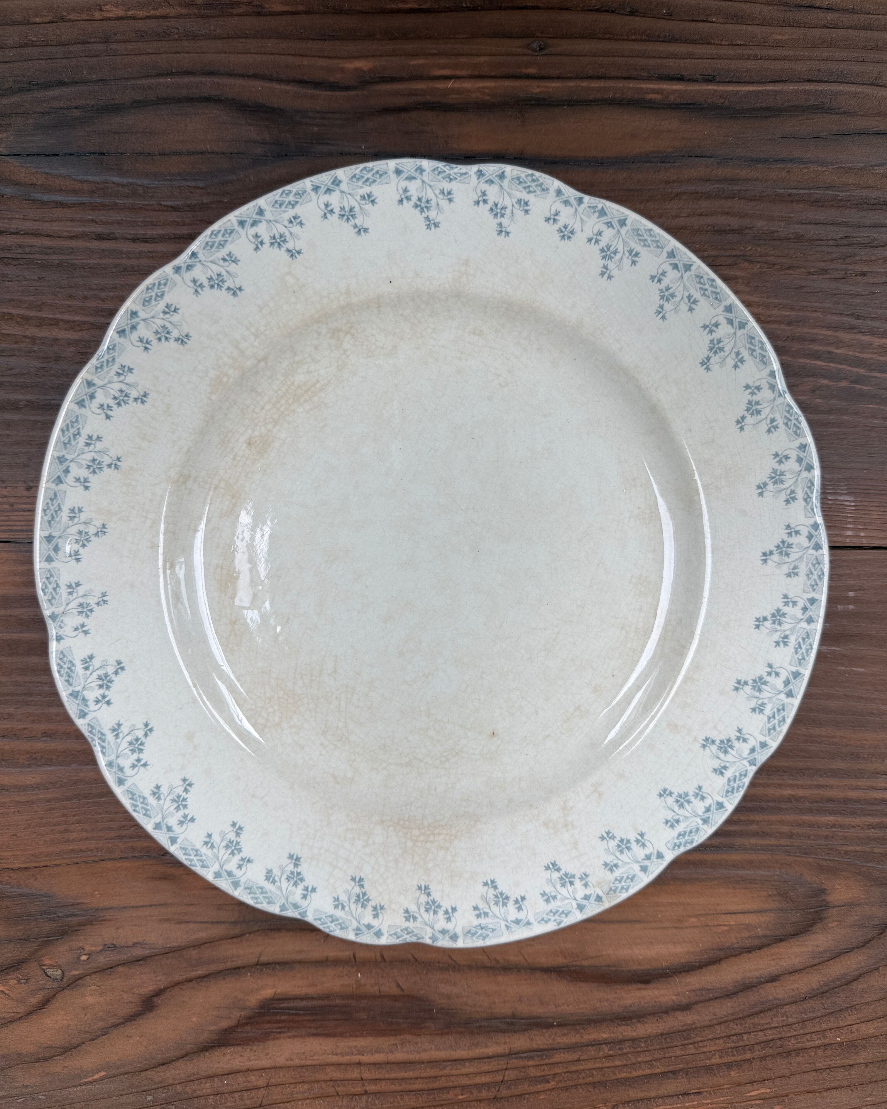 Flat plates ironstone Orchies Cérès