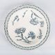 2 large round dishes of service, vegetable. Lunéville K & G model Œillets. French Antique
