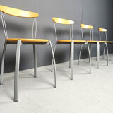 Vintage postmodern Italian dining chairs, 1990s