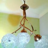 Modernist chandelier ceiling light design from the 50s/60s
