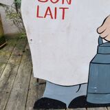 Very large old advertising panel or sign