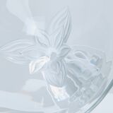 Large Lalique Plumeria crystal bowl circa 1980