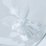 Large Lalique Plumeria crystal bowl circa 1980